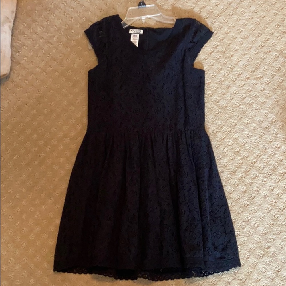 Guess Girl Black Lace Dress, size XL/16